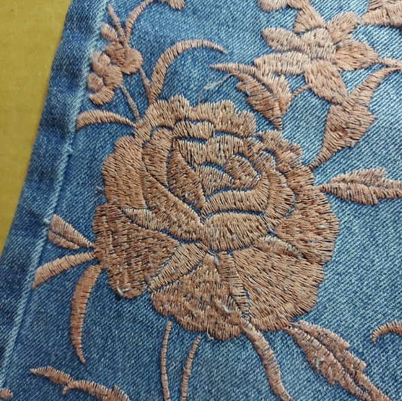 ASOS Florence Embroidered Raw Hem Jeans - Picture 5 of 9